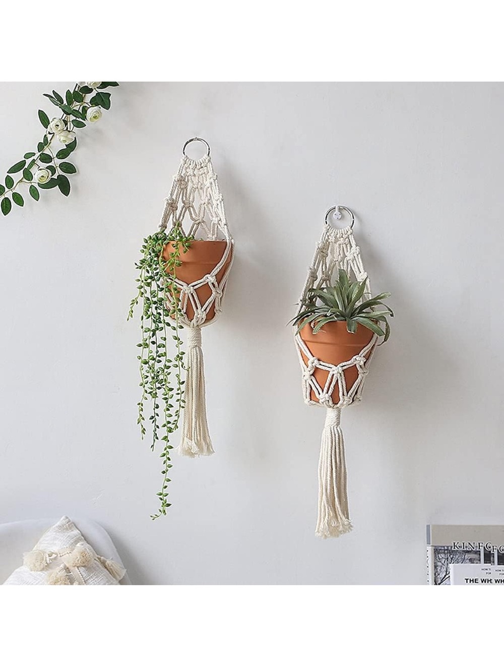 Artilady Macrame Plant Hanger, Boho Hanging Planter for Indoor Plants